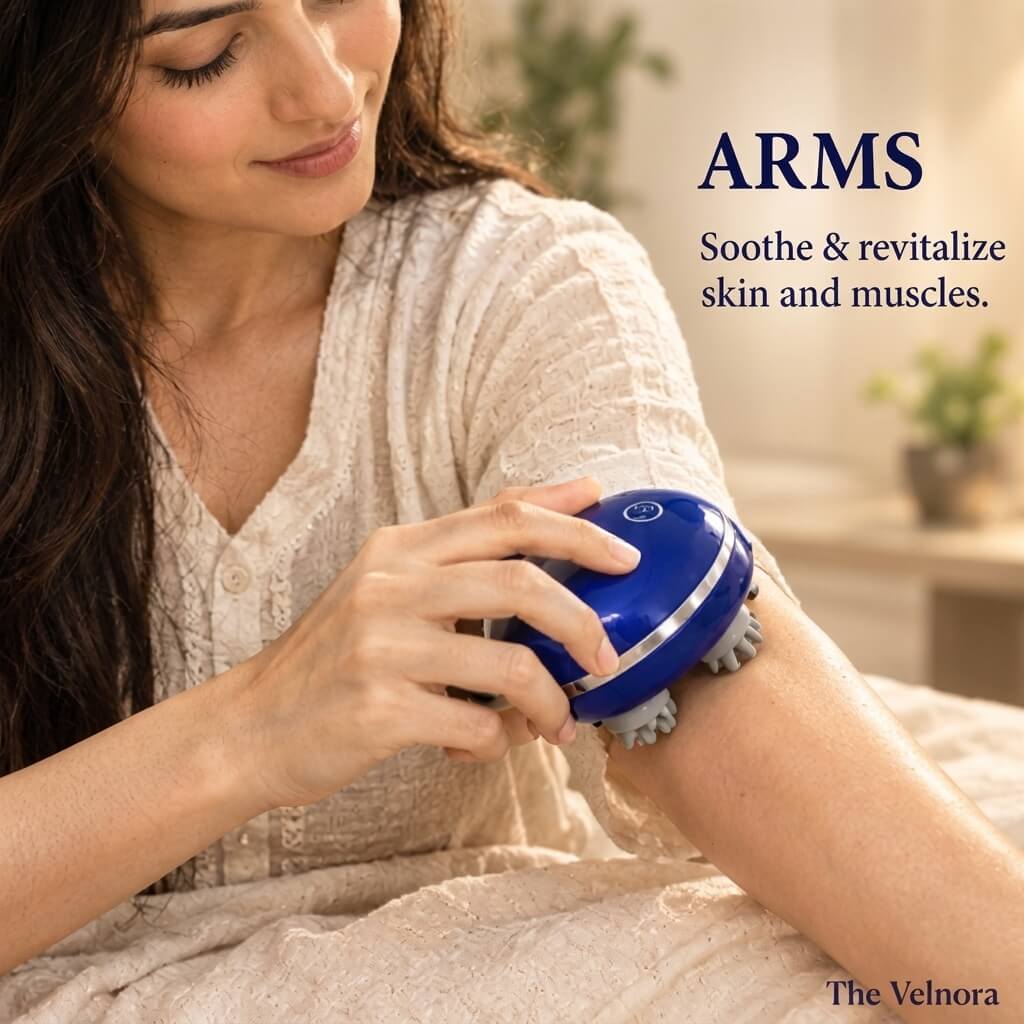 Gentle scalp massage with rolling applicator tips