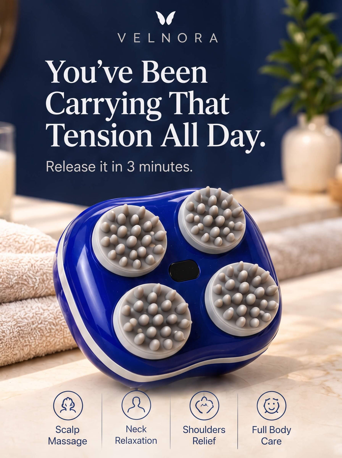 Velnora Body & Scalp Massager