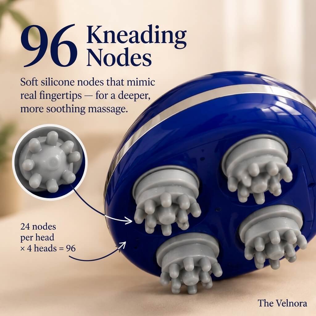 Velnora 2 in 1 body and head massager