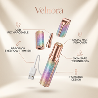 VELNORA 2-in-1 Eyebrow & Facial Hair Trimmer